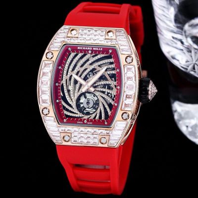 RICHARD MILLE Factory RM51-02 stainless steel and White Diamond Diameter 43mm watch